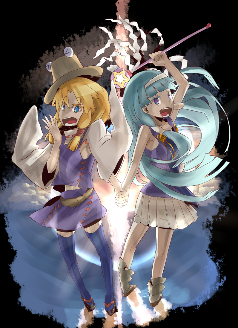 moriya suwako and nagi (touhou and 1 more) drawn by lieutenant_dan