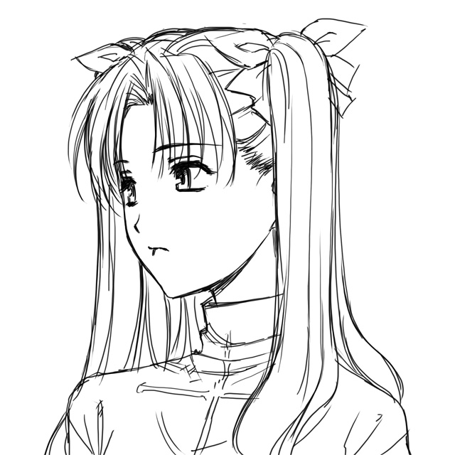 tohsaka rin (fate and 1 more) drawn by magaki_ryouta