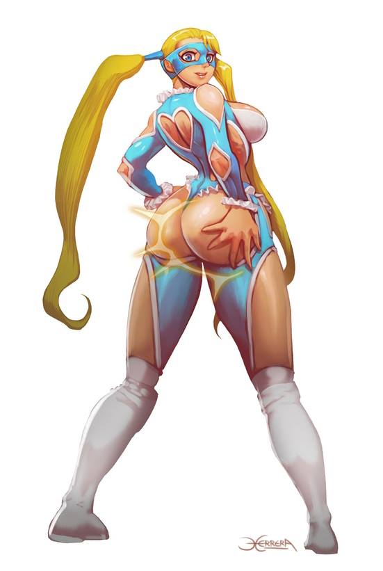 rainbow mika (street fighter and 1 more) drawn by elgrimlock