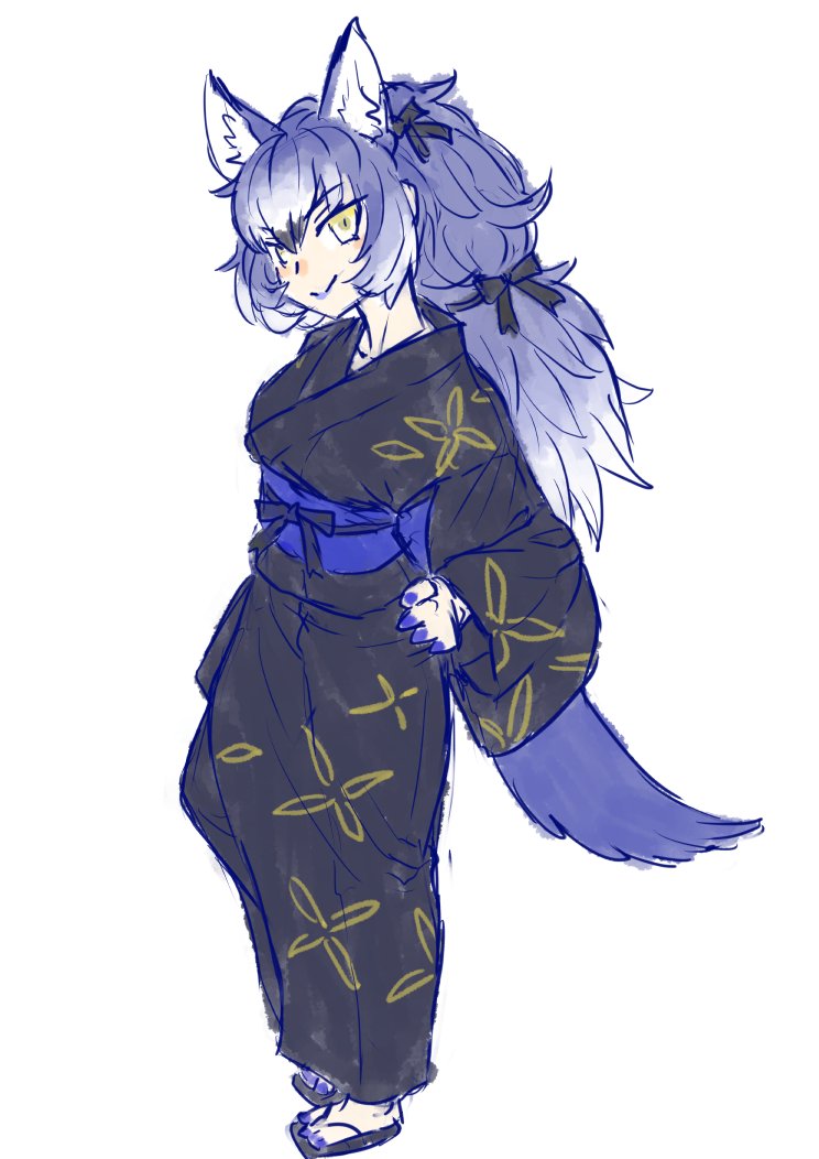 dire wolf (kemono friends and 1 more) drawn by kishida_shiki