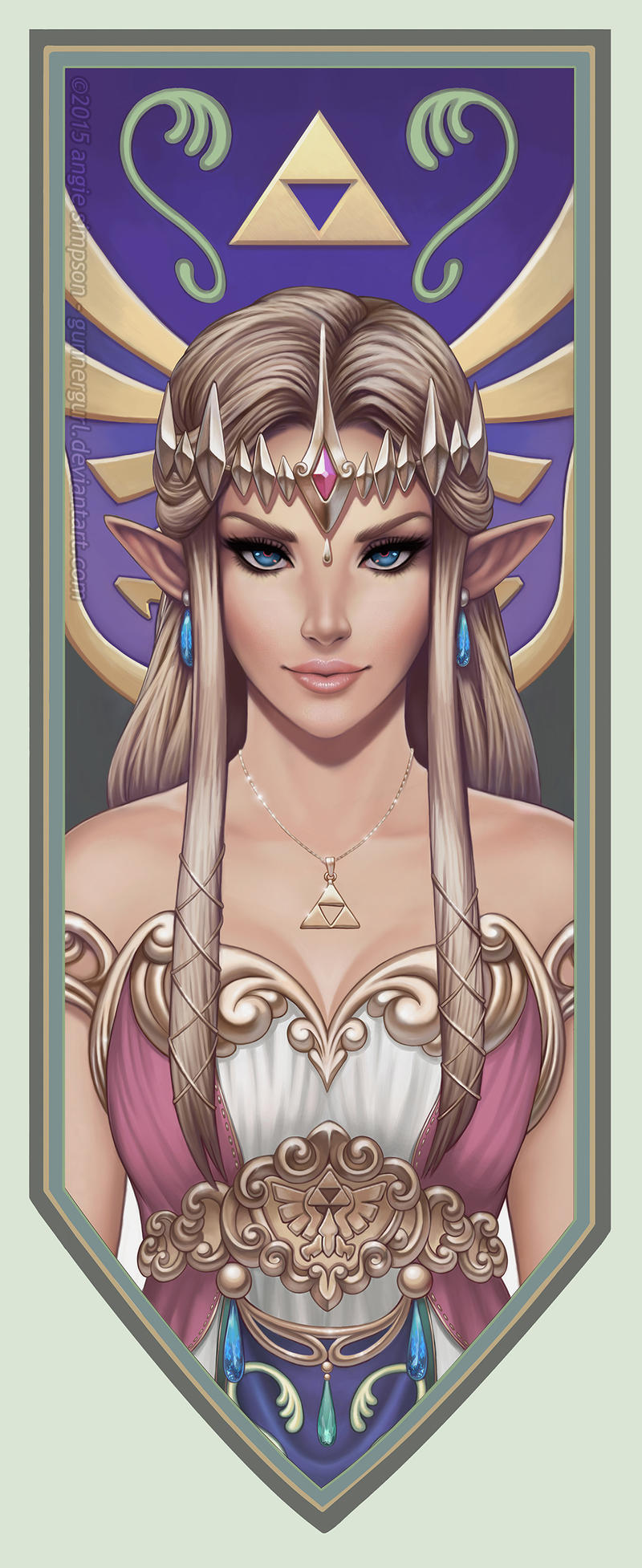 princess zelda (the legend of zelda and 1 more) drawn by gunnergurl