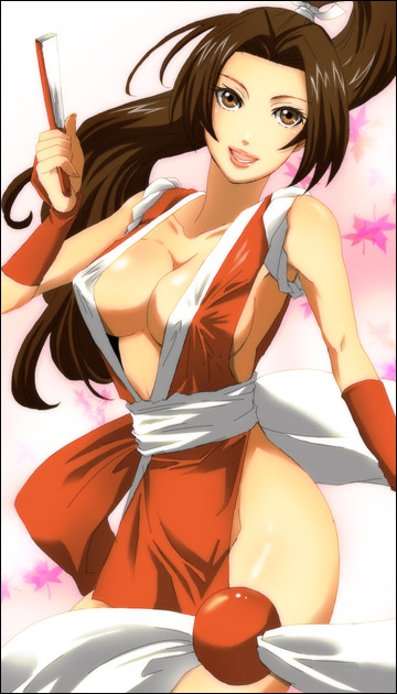 shiranui mai (the king of fighters and 1 more) drawn by hamu_(artist)