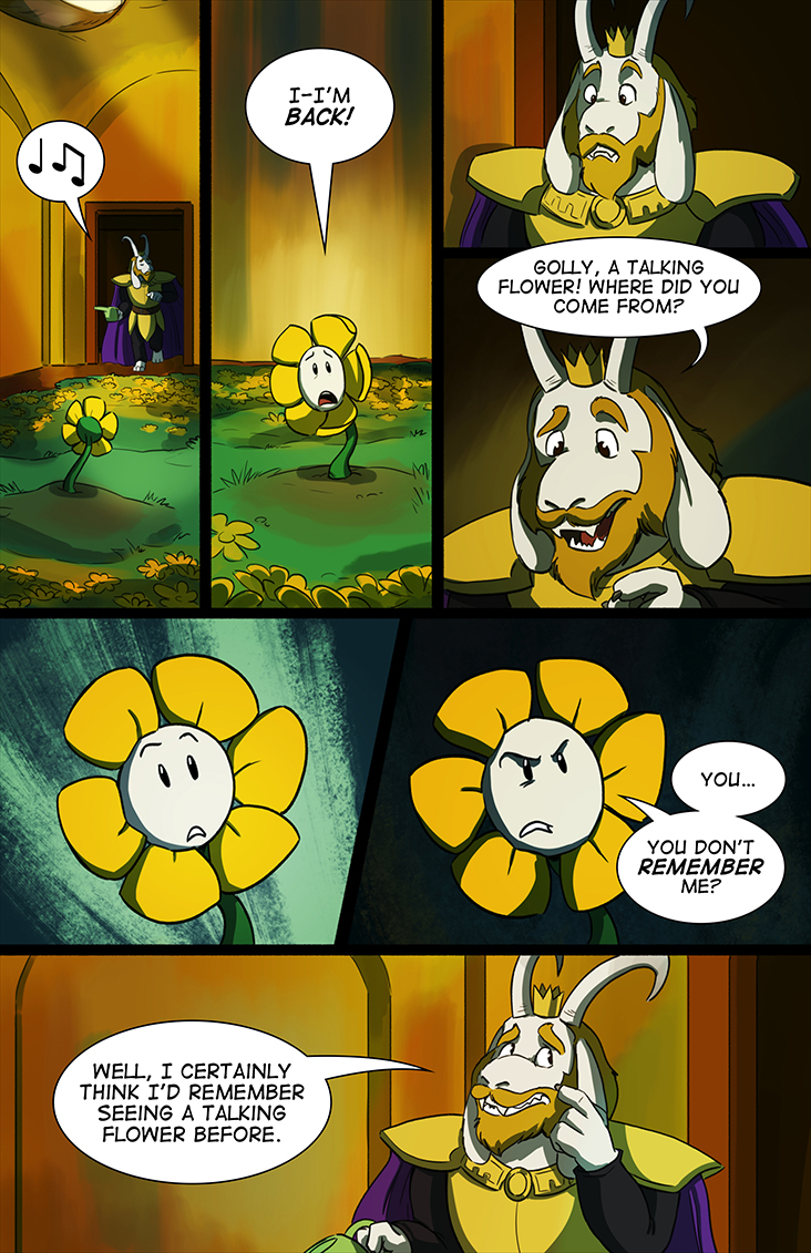 flowey and asgore dreemurr (undertale) drawn by lynxgriffin