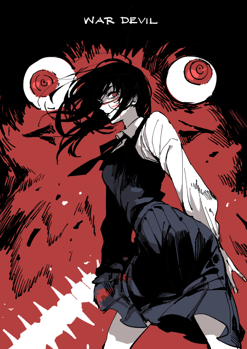 yoru (chainsaw man) drawn by nair_(mindcreator)