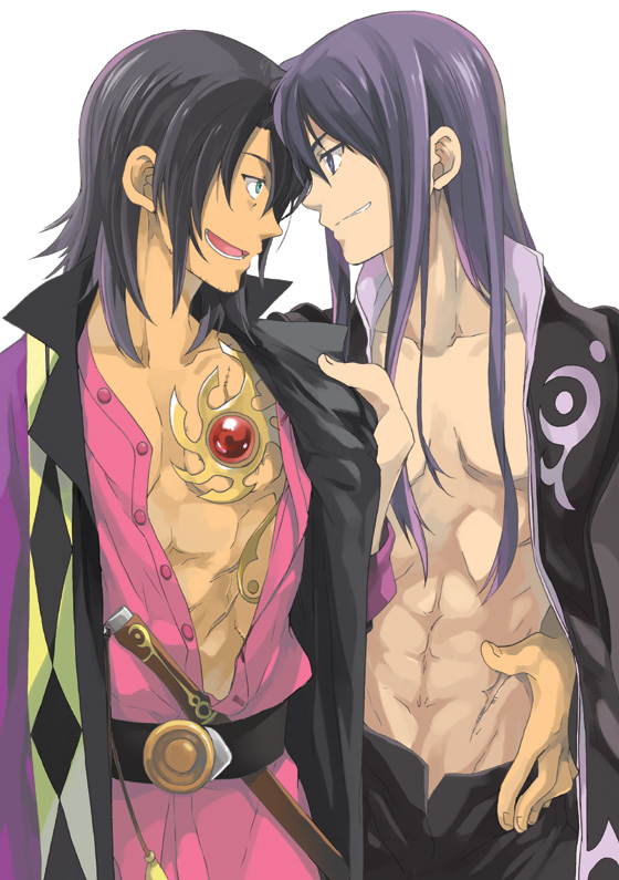yuri lowell and raven (tales of and 1 more) drawn by ayumiso