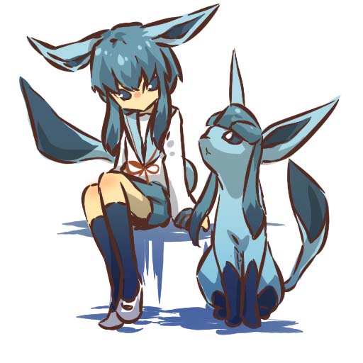 glaceon (pokemon and 1 more) drawn by hitec