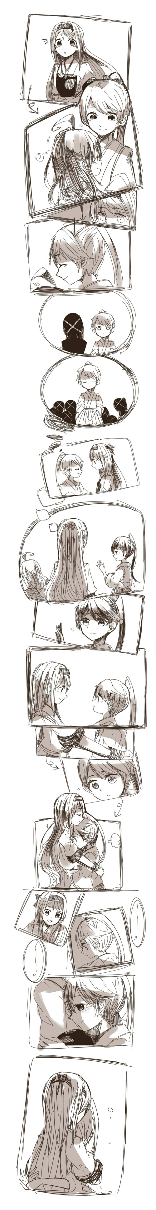 houshou, ushio, and shoukaku (kantai collection) drawn by itomugi-kun