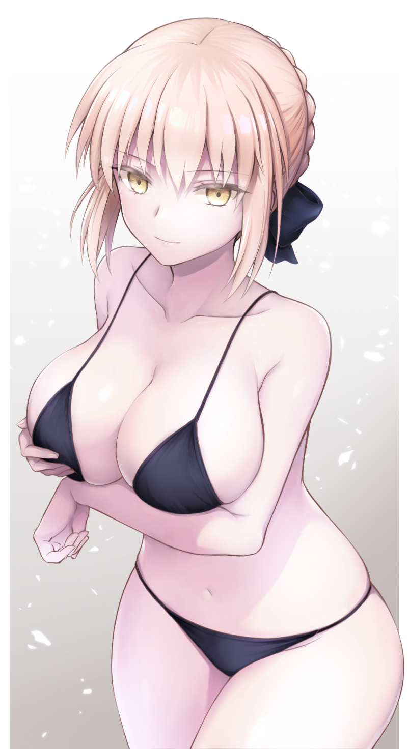 artoria pendragon and saber alter (fate and 2 more) drawn by chacharan