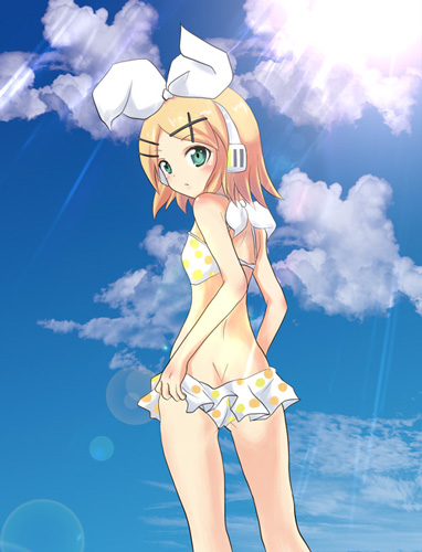 kagamine rin (vocaloid and 1 more) drawn by massala