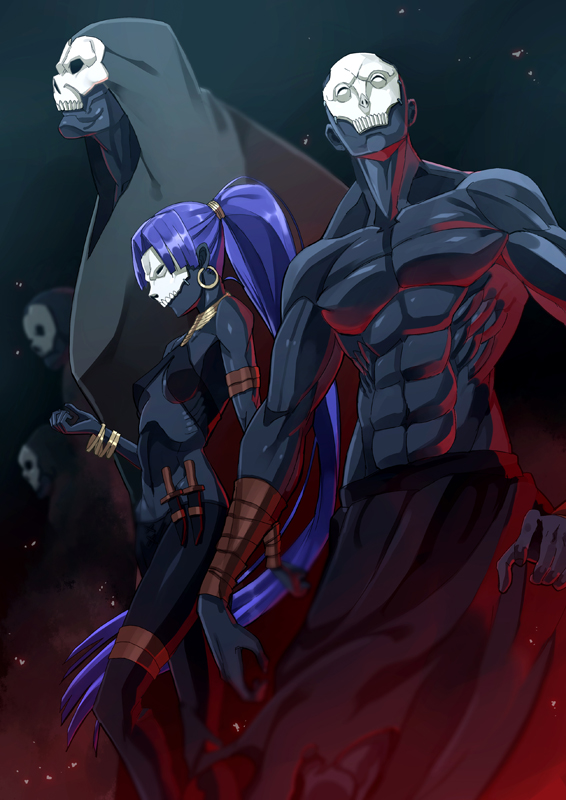 assassin and female assassin (fate and 1 more) drawn by is_ii