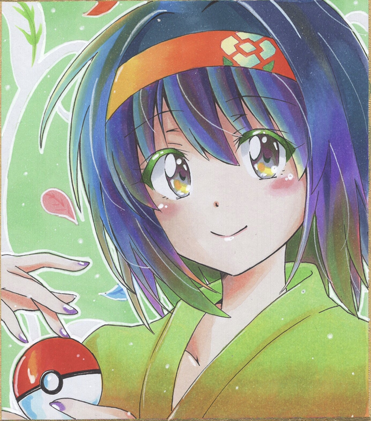 erika (pokemon and 1 more) drawn by tina_(pixiv37050289)
