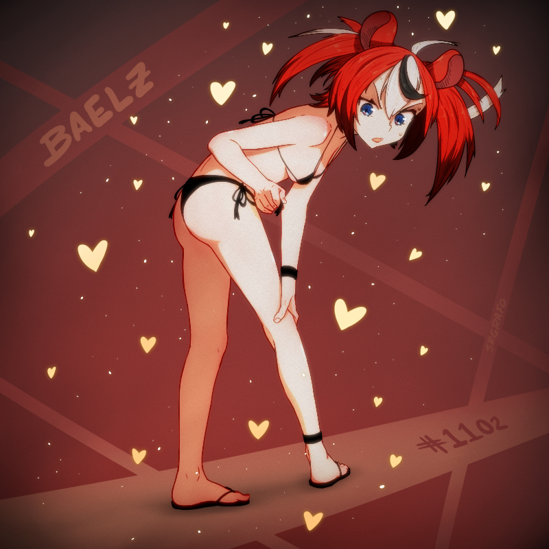 hakos baelz (hololive and 1 more) drawn by srgrafo
