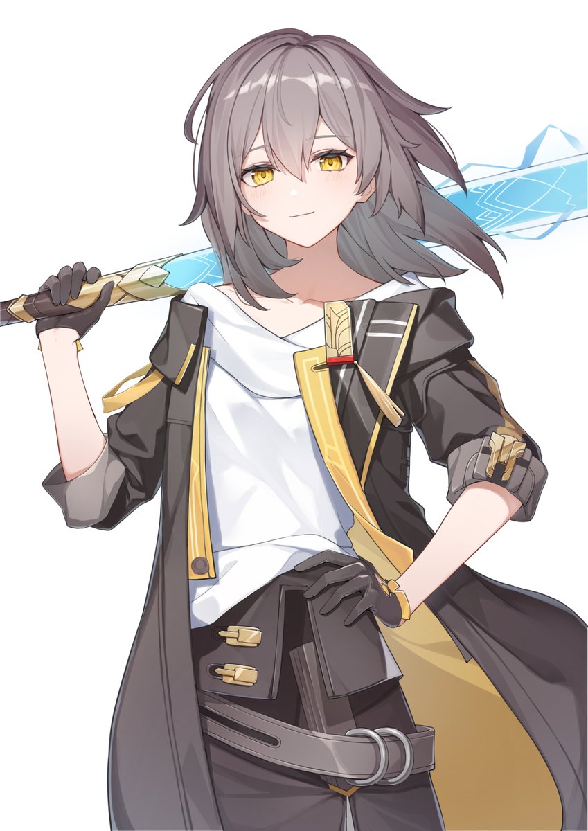 trailblazer and stelle (honkai and 1 more) drawn by yuu_maraa