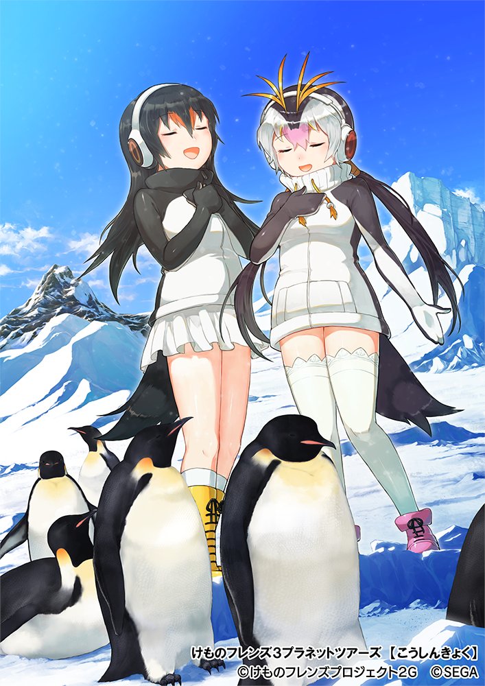 royal penguin and gentoo penguin (kemono friends and 1 more) drawn by seto_(harunadragon)