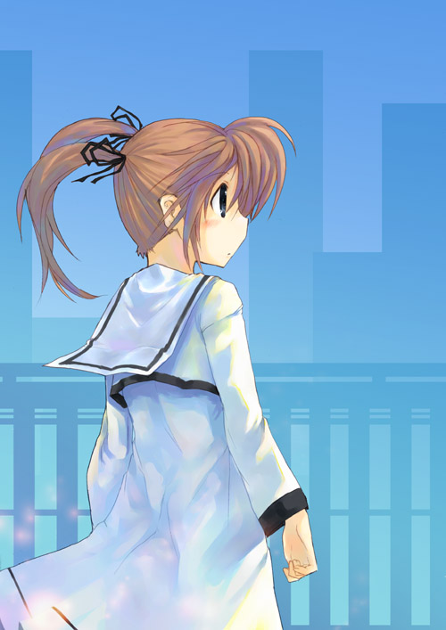 takamachi nanoha (lyrical nanoha and 1 more) drawn by karamiti