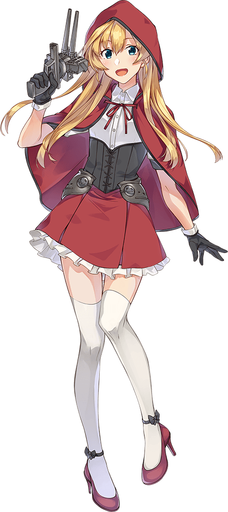 little red riding hood, abukuma kai ni, and abukuma (kantai collection and 1 more) drawn by konishi_(koconatu)