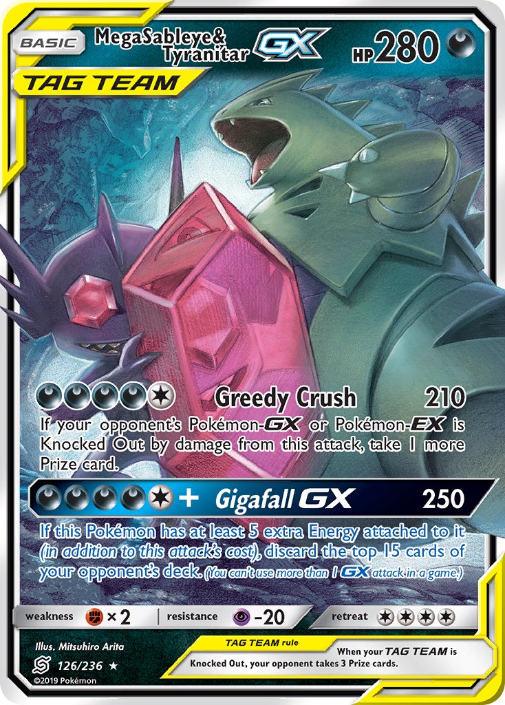 sableye, tyranitar, and mega sableye (pokemon and 1 more) drawn by arita_mitsuhiro