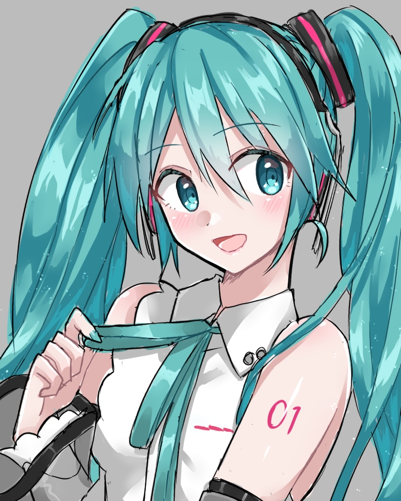 hatsune miku (vocaloid and 1 more) drawn by supo01