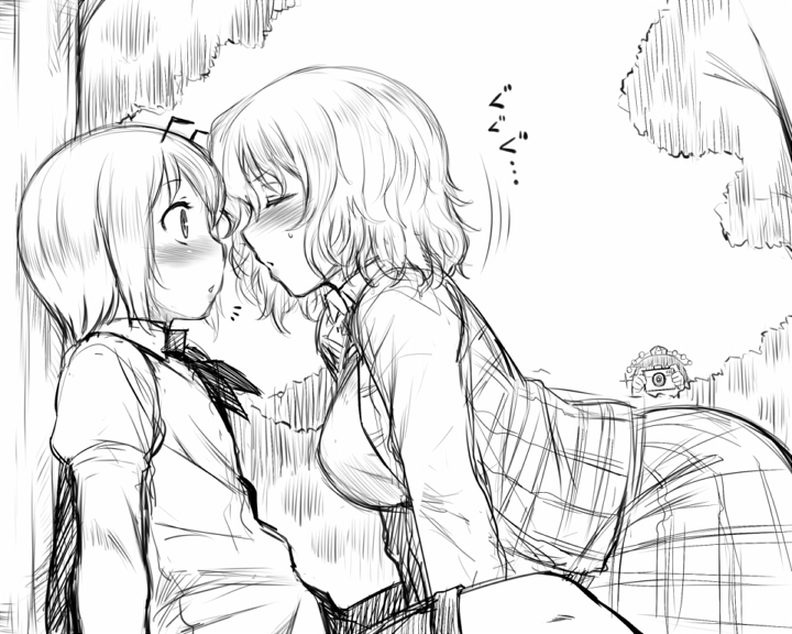 shameimaru aya, kazami yuuka, and wriggle nightbug (touhou) drawn by dr.p