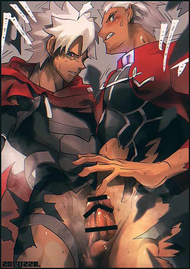 archer and emiya kiritsugu (fate and 1 more) drawn by gen_yoro