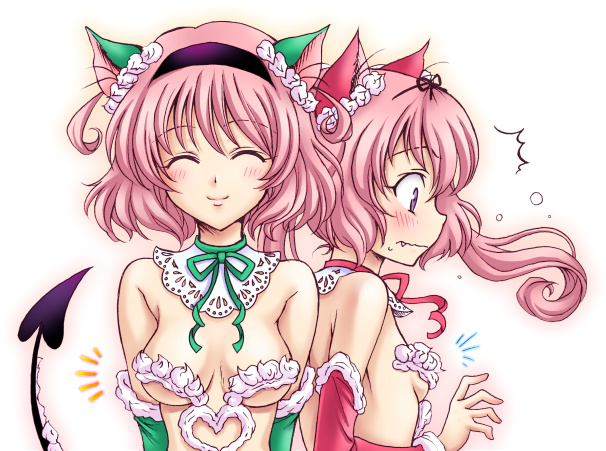 momo velia deviluke and nana asta deviluke (to love-ru) drawn by yukkyun