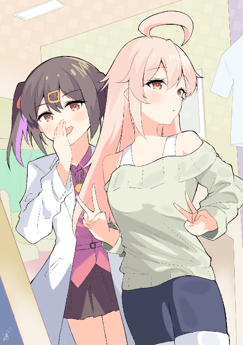 oyama mahiro and oyama mihari (onii-chan wa oshimai!) drawn by tinaika