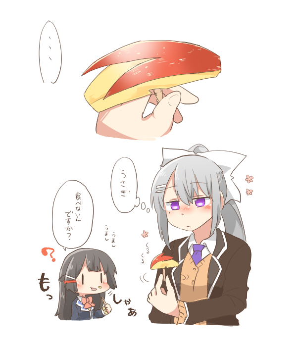 tsukino mito and higuchi kaede (nijisanji) drawn by rebecca_(keinelove)