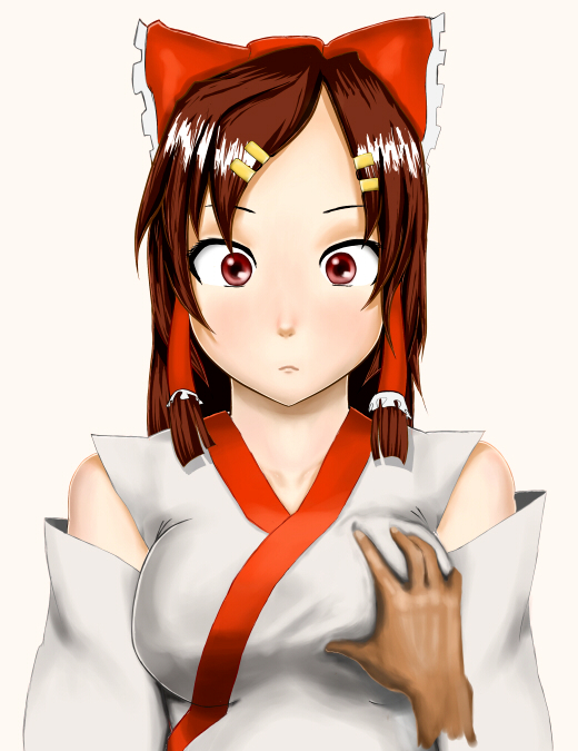 hakurei reimu and nakoruru (touhou and 1 more) drawn by hetare