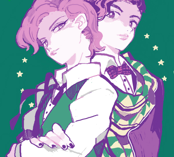 dio brando and jonathan joestar (jojo no kimyou na bouken and 1 more) drawn by pikaro