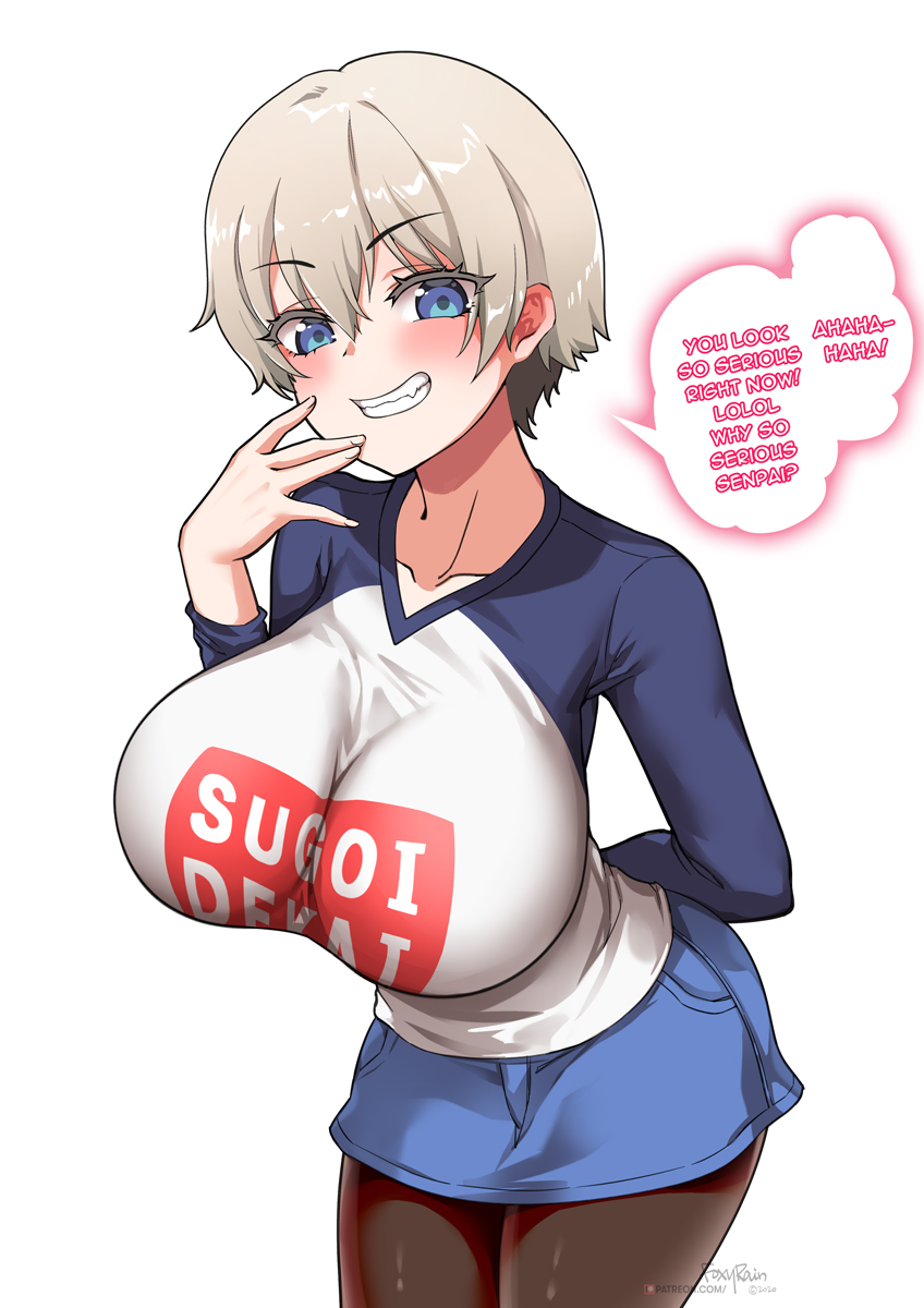 uzaki hana (uzaki-chan wa asobitai!) drawn by foxyreine