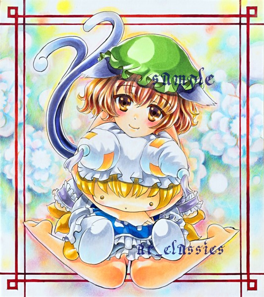 yakumo ran and chen (touhou) drawn by at_classics