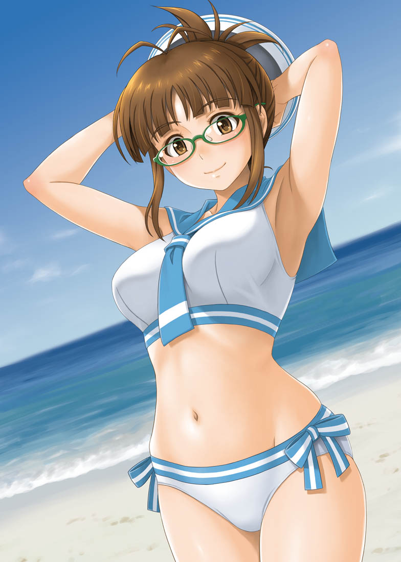 akizuki ritsuko (idolmaster) drawn by hida_tatsuo
