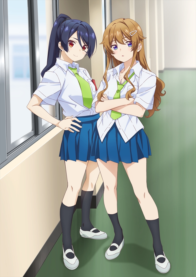sajou kaede and shinomiya rin (yumemiru danshi wa genjitsushugisha)