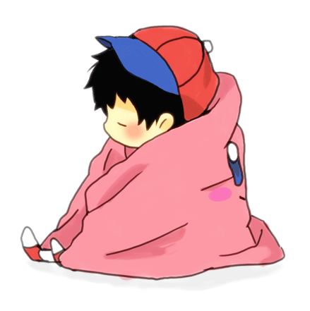 kirby and ness (kirby and 2 more) drawn by popupopo