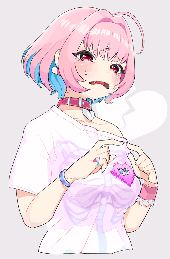 yumemi riamu (idolmaster and 1 more) drawn by moudoku_(decopon3rd)