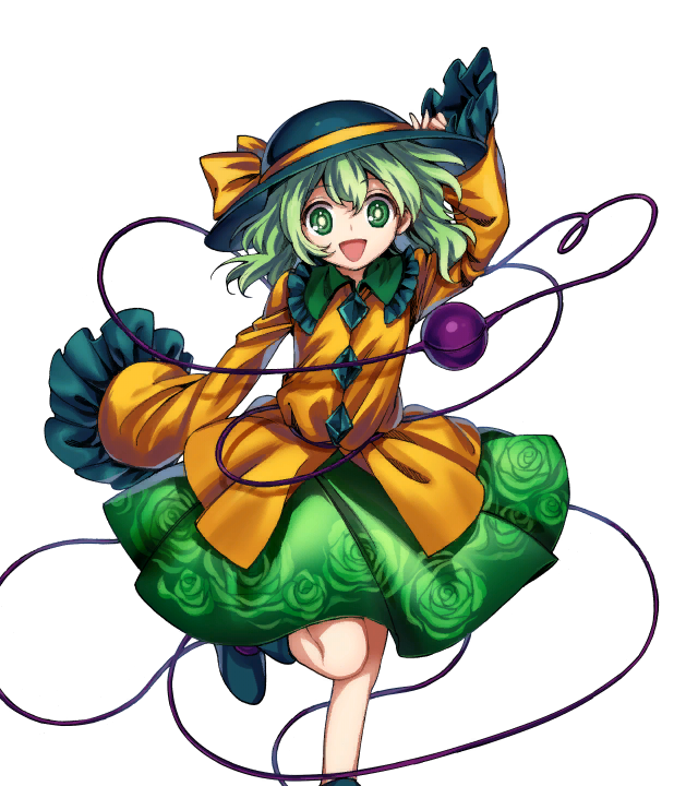 komeiji koishi (touhou and 1 more) drawn by harukawa_moe