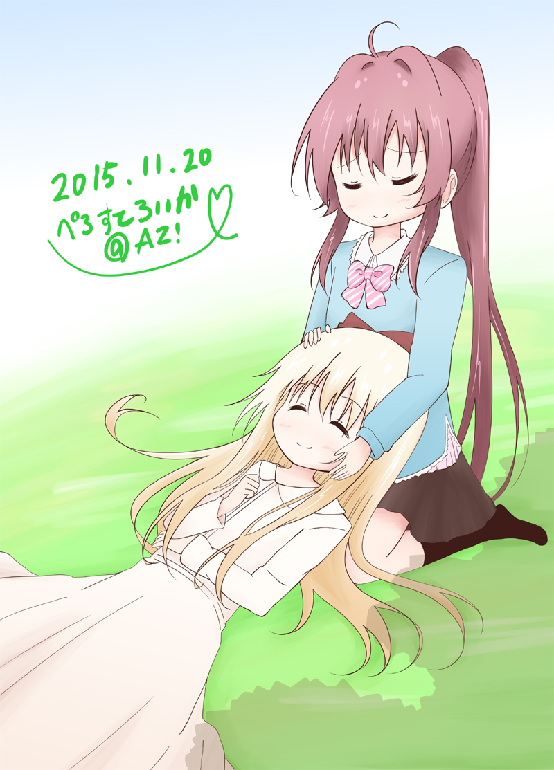 toshinou kyouko and sugiura ayano (yuruyuri) drawn by az!_(azu)