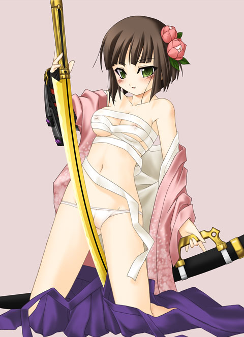 bushidou and bushidou 4 (sekaiju no meikyuu and 1 more) drawn by mizuna_(water_emp-tei)