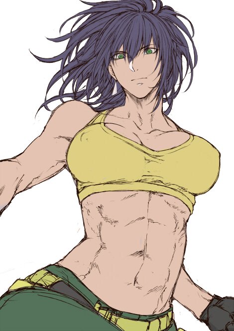 leona heidern (the king of fighters and 1 more) drawn by yasunososaku