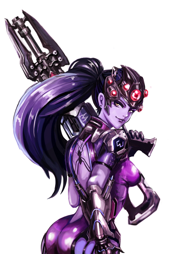 widowmaker (overwatch and 1 more) drawn by ashsaiki