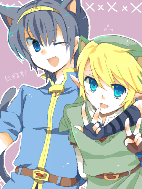 link and marth (fire emblem and 3 more)