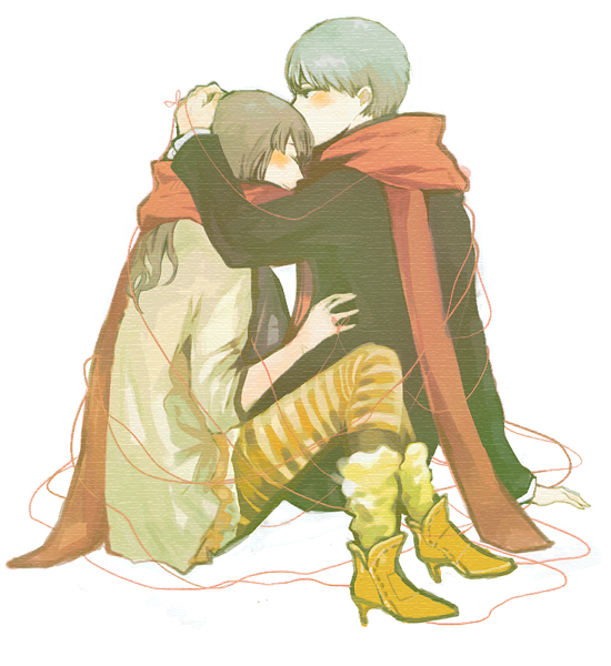 narukami yu and doujima nanako (persona and 1 more) drawn by kashiko_(phony)