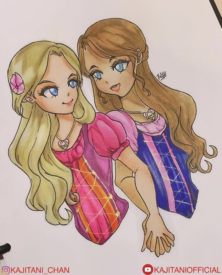 barbie, teresa, liana, and alexa (barbie and 1 more) drawn by kajitani_chan