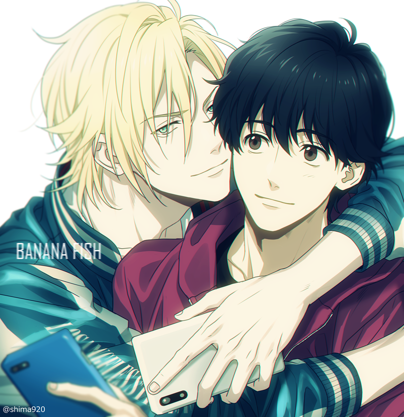 ash lynx and okumura eiji (banana fish) drawn by mashima_shima