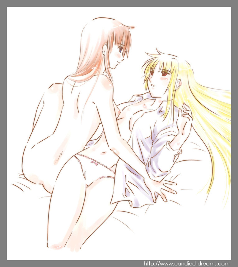 fate testarossa and takamachi nanoha (lyrical nanoha) drawn by laikaken