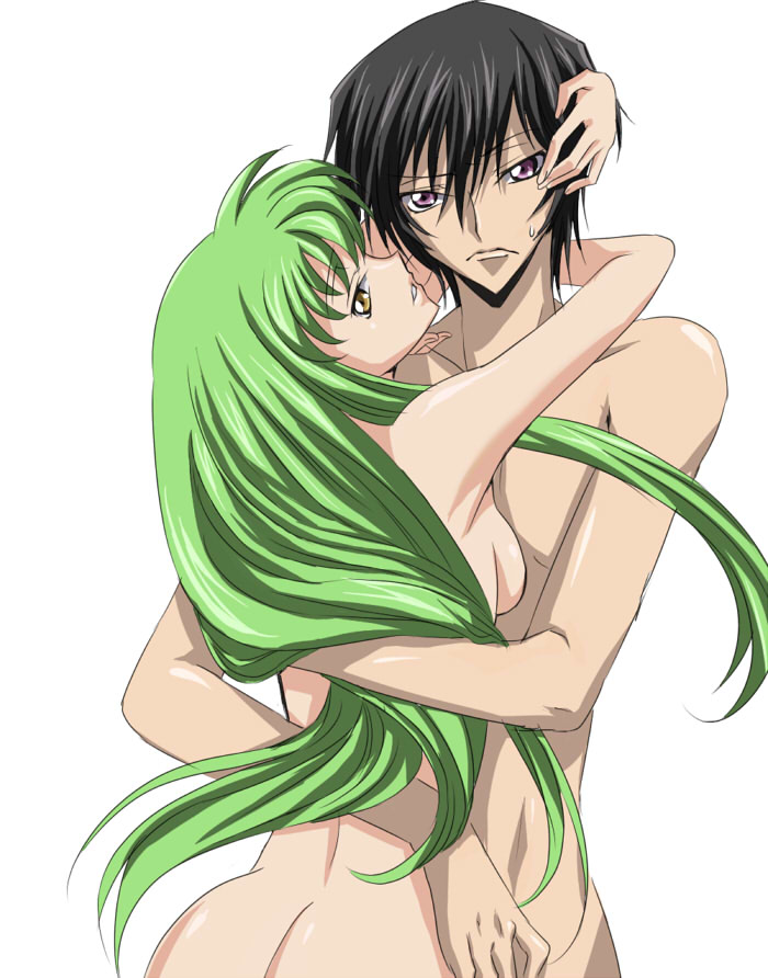 c.c. and lelouch vi britannia (code geass) drawn by maruki_(punchiki)