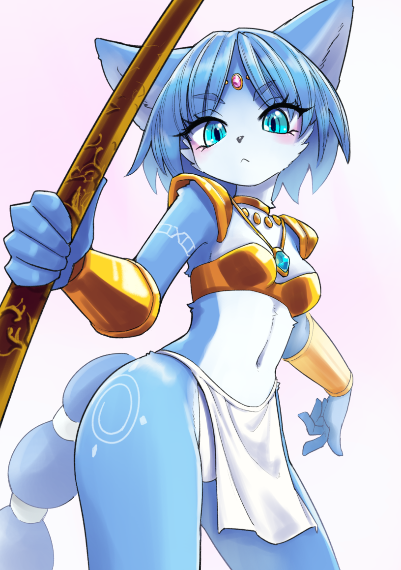 krystal (star fox and 1 more) drawn by uno_usaya