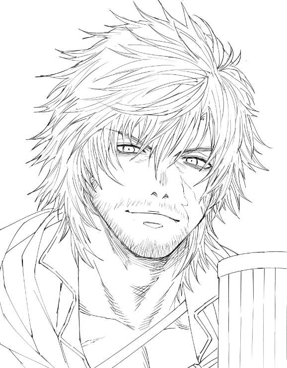 clive rosfield (final fantasy and 1 more) drawn by zanki
