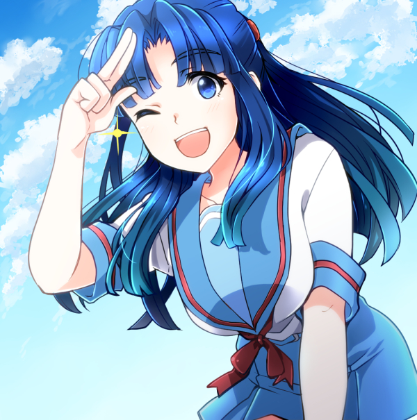 asakura ryoko (suzumiya haruhi no yuuutsu and 2 more) drawn by nao_(doublexdutch)