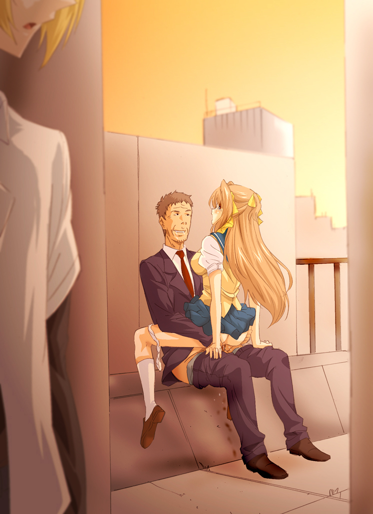 escalayer and kouenji sayuka (choukou and 1 more) drawn by kosokosomaru_(higashi_taishi)